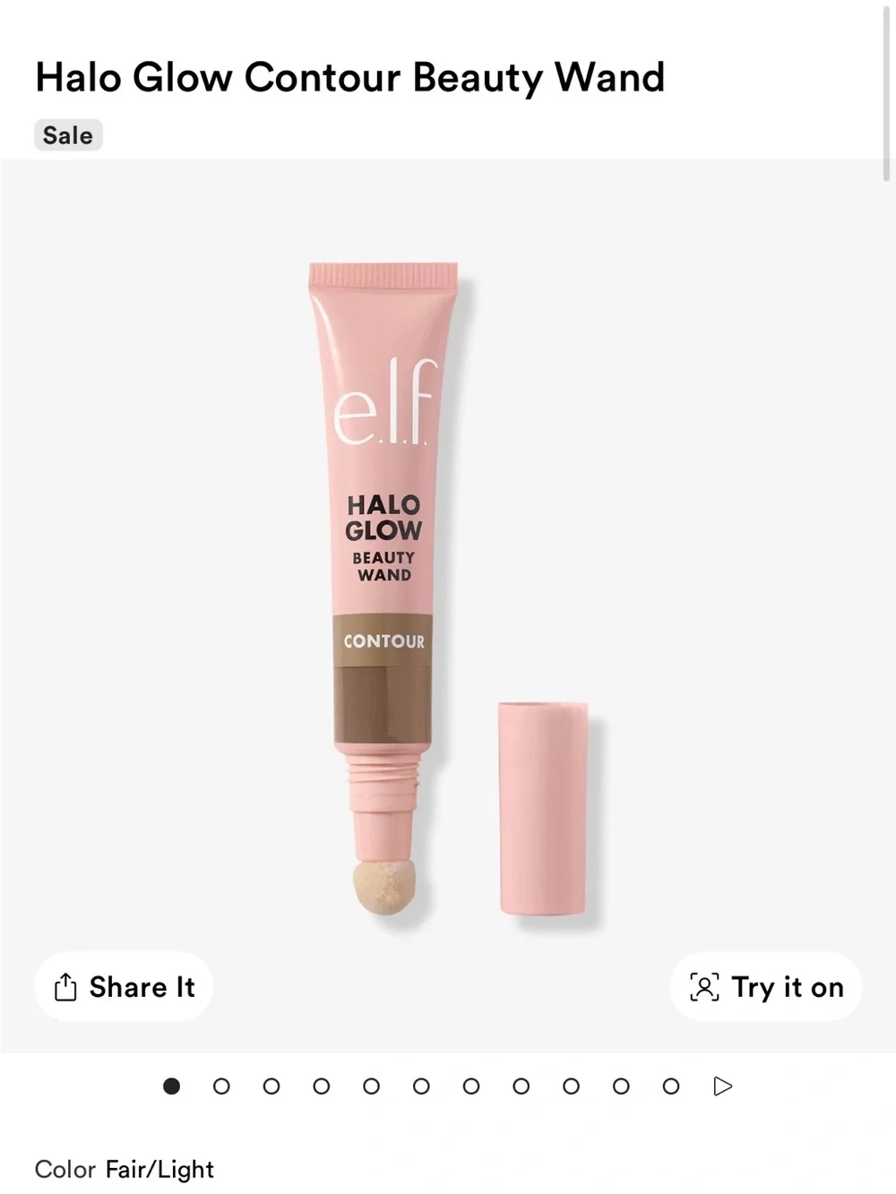 E.l.f. Halo Glow Beauty Wand Contour and Vit C serum